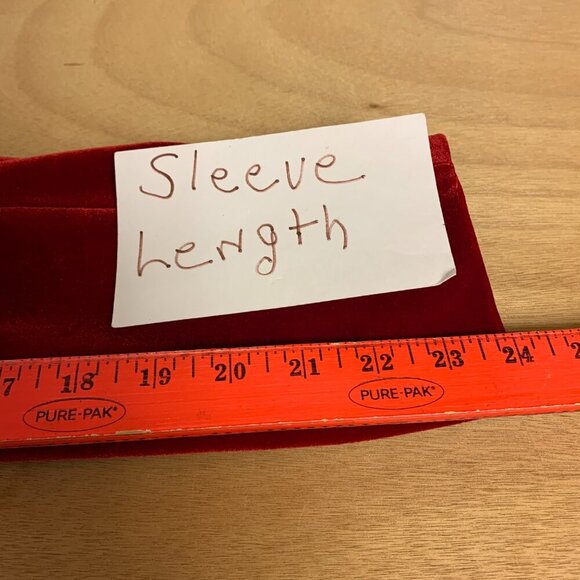 INC womens blazer SZ XL red velvet single breasted vibrant classic quiet luxury - Picture 4 of 9